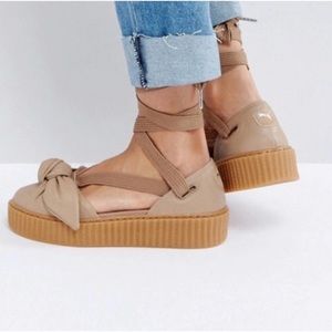 Puma x Fenty Rihanna bow creeper sandal size 10